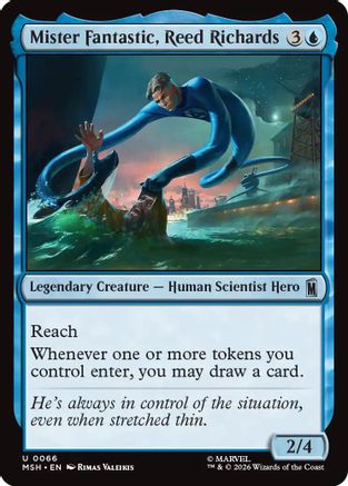 Mister Fantastic, Reed Richards (MSH-066) - Marvel Super Heroes Foil