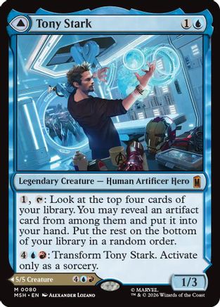 Tony Stark (MSH-080) - Marvel Super Heroes Foil