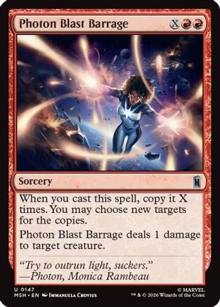 Photon Blast Barrage (MSH-147) - Marvel Super Heroes