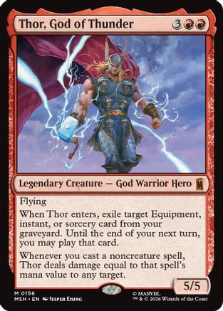 Thor, God of Thunder (MSH-156) - Marvel Super Heroes Foil