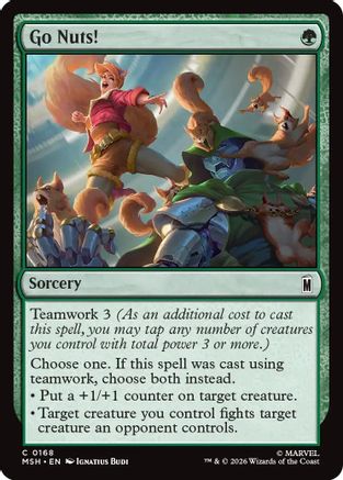 Go Nuts! (MSH-168) - Marvel Super Heroes Foil
