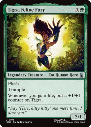 Tigra, Feline Fury (MSH-191) - Marvel Super Heroes