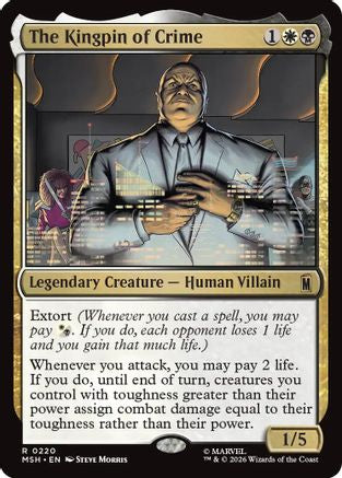 The Kingpin of Crime (MSH-220) - Marvel Super Heroes Foil