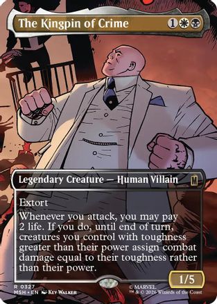 The Kingpin of Crime (Borderless) (0327) (MSH-327) - Marvel Super Heroes Foil