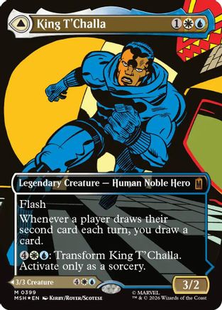 King T'Challa (Borderless) (0399) (MSH-399) - Marvel Super Heroes Foil