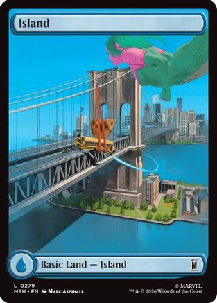 Island (0279) (MSH-279) - Marvel Super Heroes Foil