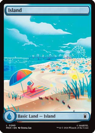 Island (0280) (MSH-280) - Marvel Super Heroes Foil