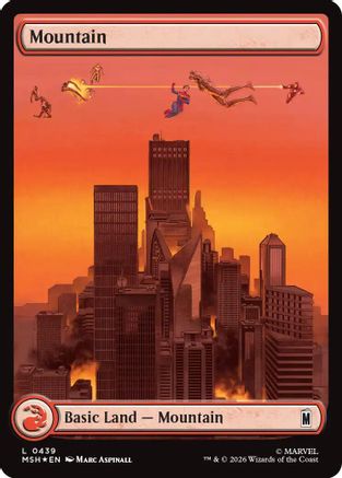 Mountain (0439) (Surge Foil) (MSH-439) - Marvel Super Heroes Foil