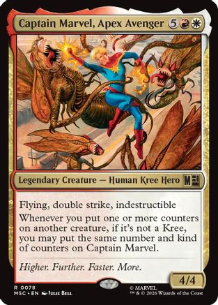 Captain Marvel, Apex Avenger (MSC-078) - Commander: Marvel Super Heroes