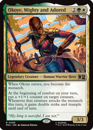 Okoye, Mighty and Adored (MSC-089) - Commander: Marvel Super Heroes