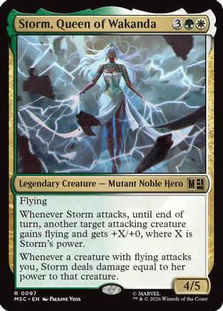 Storm, Queen of Wakanda (MSC-097) - Commander: Marvel Super Heroes