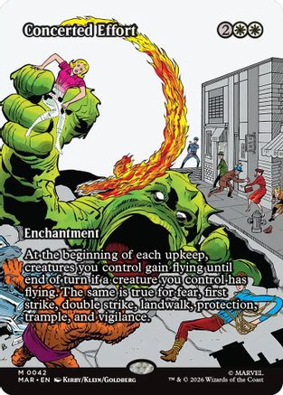 Concerted Effort (Borderless) (MAR-042) - Marvel Universe Eternal-Legal