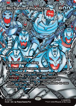 Mechanized Production (Borderless) (MAR-057) - Marvel Universe Eternal-Legal Foil
