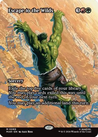 Escape to the Wilds (Borderless) (MAR-089) - Marvel Universe Eternal-Legal