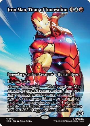 Iron Man, Titan of Innovation (Borderless) (MAR-091) - Marvel Universe Eternal-Legal