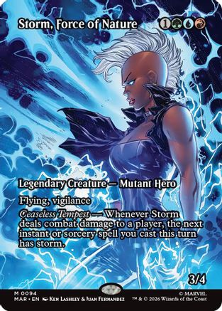 Storm, Force of Nature (Borderless) (MAR-094) - Marvel Universe Eternal-Legal