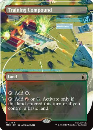 Training Compound (Borderless) (MSH-384) - Marvel Super Heroes Foil