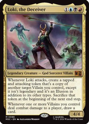 Loki, the Deceiver (Surge Foil) (MSC-086) - Commander: Marvel Super Heroes Foil