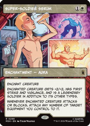 Super-Soldier Serum (Borderless) (MSH-299) - Marvel Super Heroes Foil
