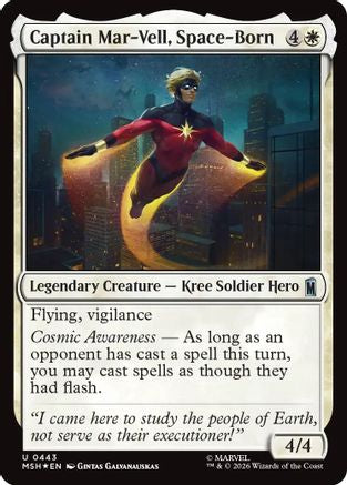 Captain Mar-Vell, Space-Born (Surge Foil) (MSH-443) - Marvel Super Heroes Foil