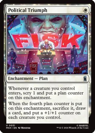 Political Triumph (MSH-031) - Marvel Super Heroes Foil