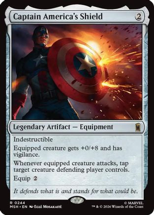 Captain America's Shield (MSH-244) - Marvel Super Heroes Foil