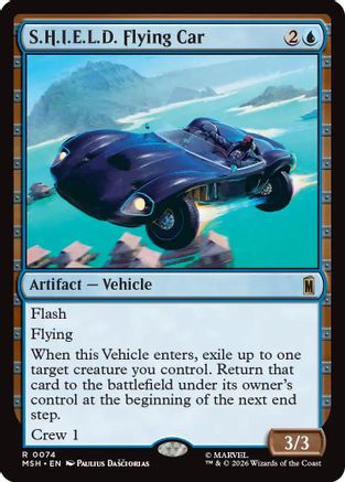 S.H.I.E.L.D. Flying Car (MSH-074) - Marvel Super Heroes Foil