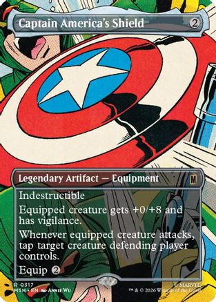 Captain America's Shield (Borderless) (0317) (MSH-317) - Marvel Super Heroes