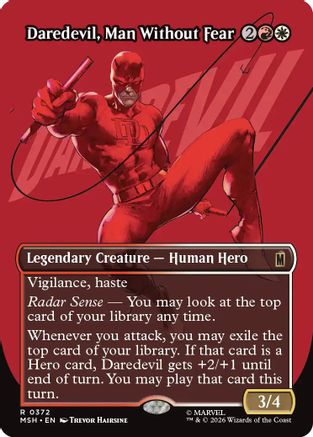 Daredevil, Man Without Fear (Borderless) (0372) (MSH-372) - Marvel Super Heroes