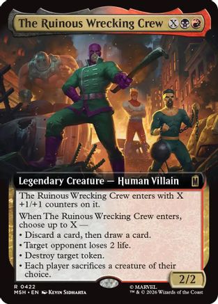 The Ruinous Wrecking Crew (Extended Art) (MSH-422) - Marvel Super Heroes