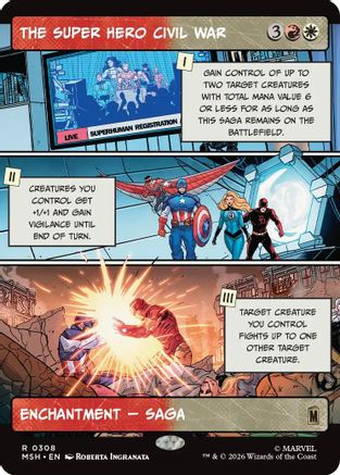 The Super Hero Civil War (Borderless) (MSH-308) - Marvel Super Heroes