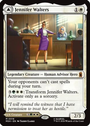 Jennifer Walters (MSH-018) - Marvel Super Heroes Foil
