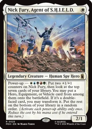 Nick Fury, Agent of S.H.I.E.L.D. (MSH-025) - Marvel Super Heroes Foil