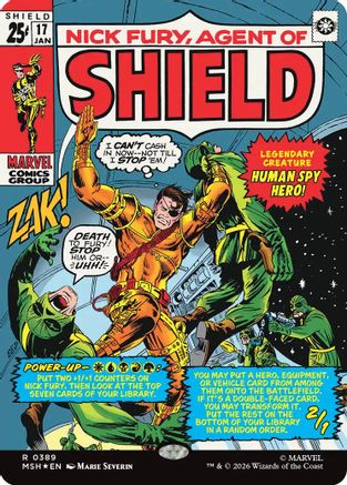 Nick Fury, Agent of S.H.I.E.L.D. (Borderless) (0389) (MSH-389) - Marvel Super Heroes Foil