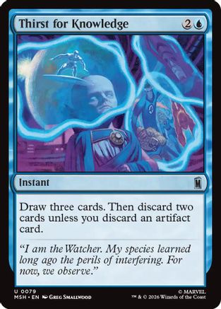 Thirst for Knowledge (MSH-079) - Marvel Super Heroes Foil