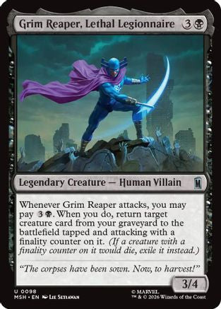 Grim Reaper, Lethal Legionnaire (MSH-098) - Marvel Super Heroes Foil