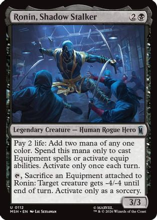 Ronin, Shadow Stalker (MSH-112) - Marvel Super Heroes Foil