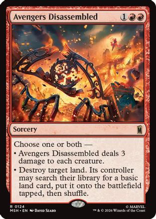Avengers Disassembled (MSH-124) - Marvel Super Heroes Foil