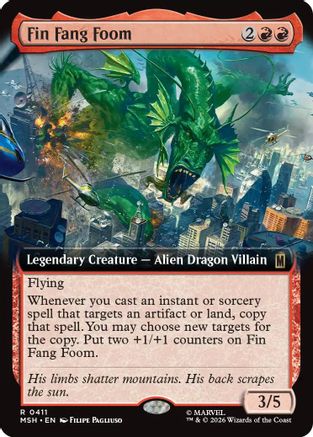 Fin Fang Foom (Extended Art) (MSH-411) - Marvel Super Heroes Foil