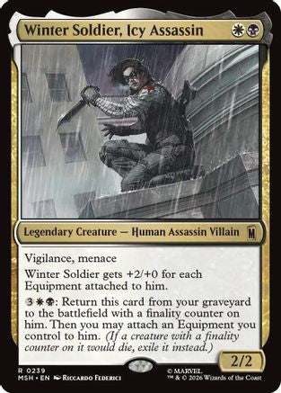 Winter Soldier, Icy Assassin (MSH-239) - Marvel Super Heroes Foil
