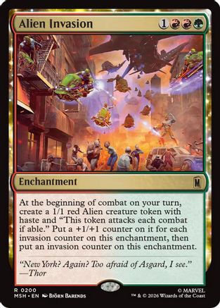 Alien Invasion (MSH-200) - Marvel Super Heroes Foil