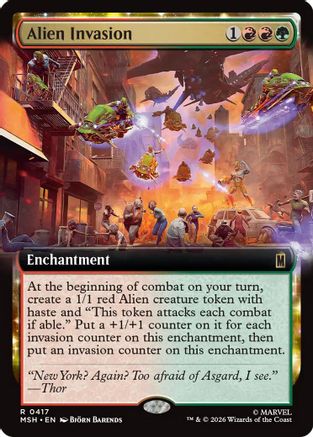 Alien Invasion (Extended Art) (MSH-417) - Marvel Super Heroes