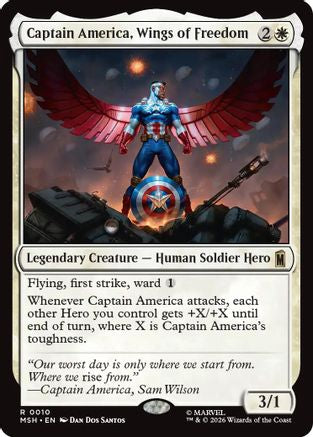 Captain America, Wings of Freedom (MSH-010) - Marvel Super Heroes