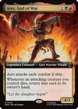 Ares, God of War (Extended Art) (MSH-418) - Marvel Super Heroes Foil
