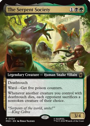 The Serpent Society (Extended Art) (MSH-424) - Marvel Super Heroes Foil