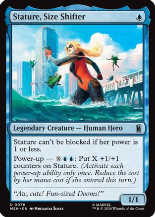 Stature, Size Shifter (MSH-076) - Marvel Super Heroes Foil