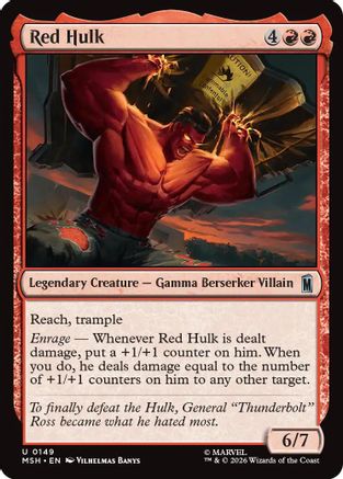 Red Hulk (MSH-149) - Marvel Super Heroes