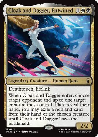 Cloak and Dagger, Entwined (MSH-211) - Marvel Super Heroes Foil