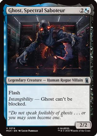 Ghost, Spectral Saboteur (MSH-214) - Marvel Super Heroes Foil