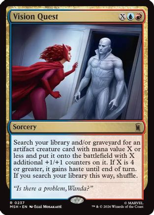 Vision Quest (MSH-237) - Marvel Super Heroes Foil